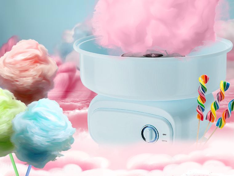 Gordon Trade, maszyna do waty cukrowej, niebieska