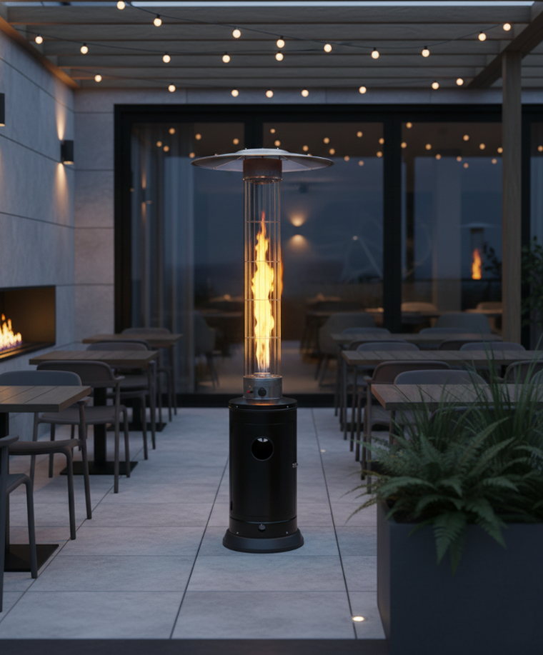 Gordon Trade, ogrzewacz ogrodowy, gazowy, osłona ochronna, 5000-12500W