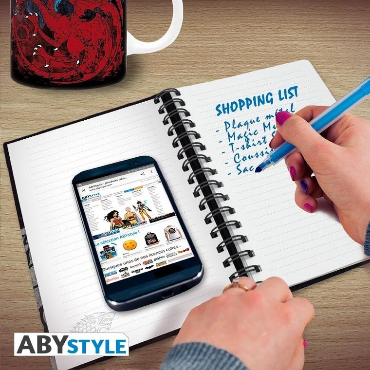 Gra o Tron, Stark, notes z gumką, 1 szt.