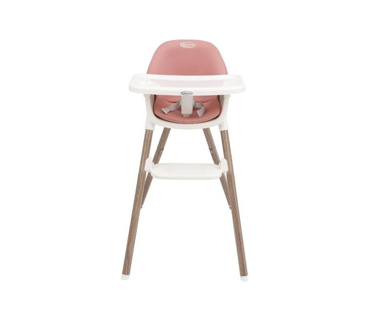 Graco, Presti, krzesełko do karmienia 3w1, dusty rose