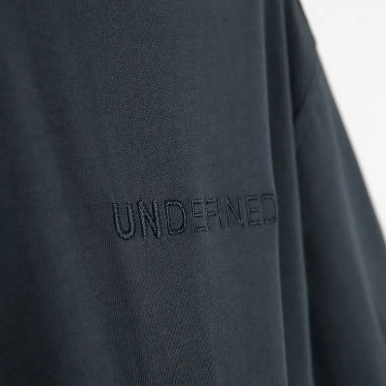 Granatowy t-shirt z bawełny czesanej oversize NOWEAR