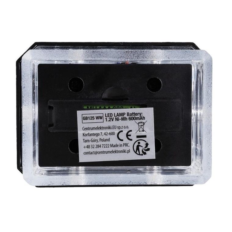 GreenBlue, lampa solarna LED na słupek, daszek kopertowy, 60-40 mm, 3200K GB125 WW