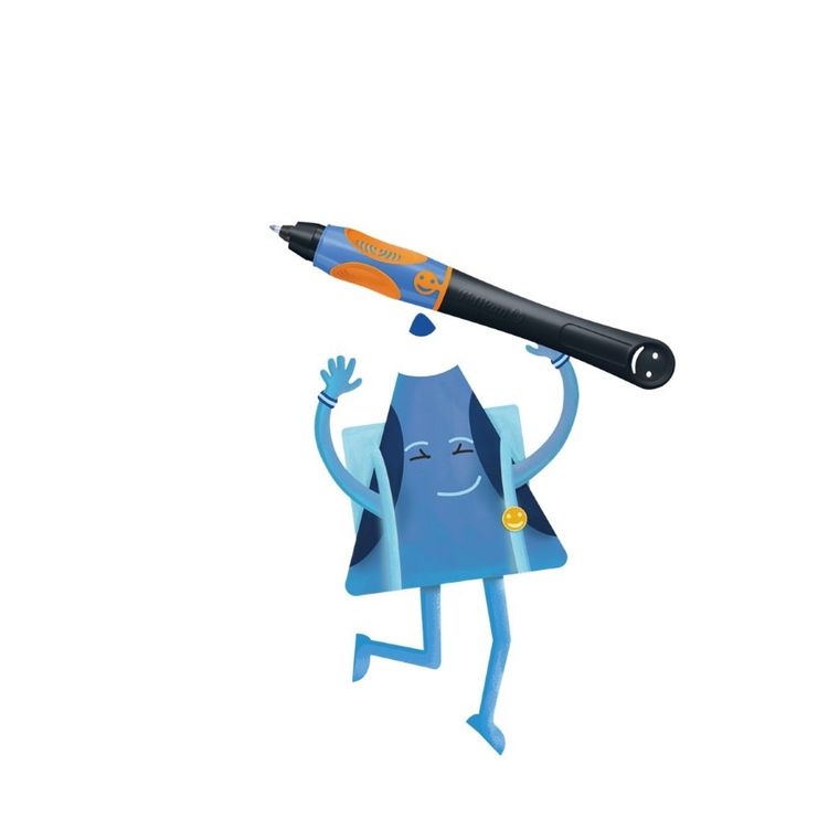 Griffix, pióro kulkowe dla leworęcznych, Neon Black