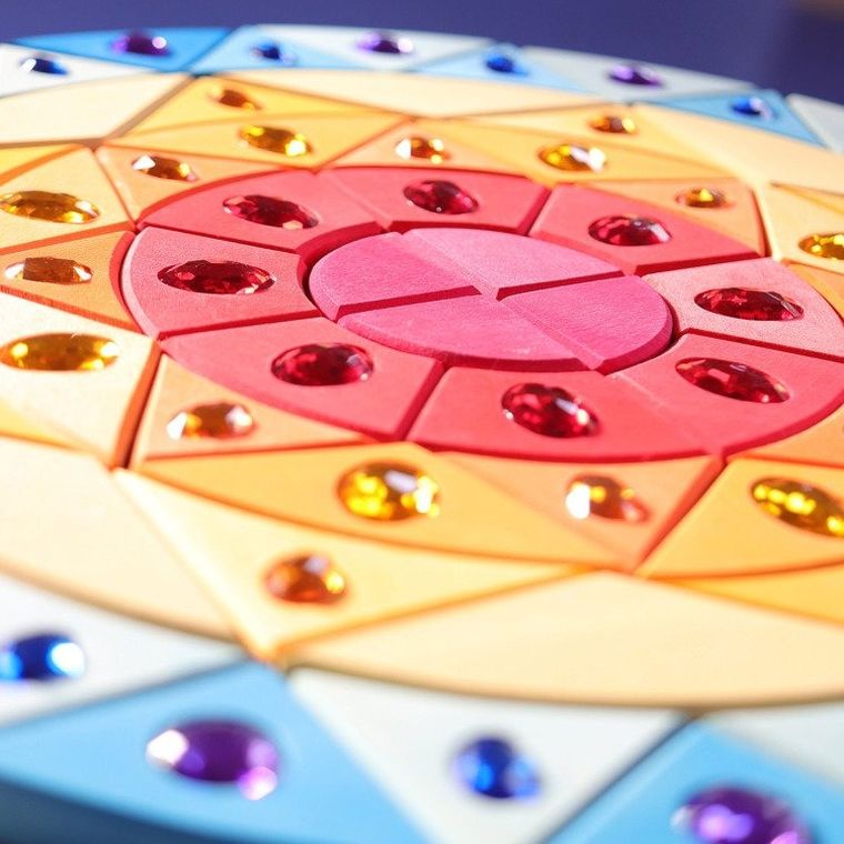 Grimms, układanka z kryształkami mandala, błyszcząca, 40 cm, 3+