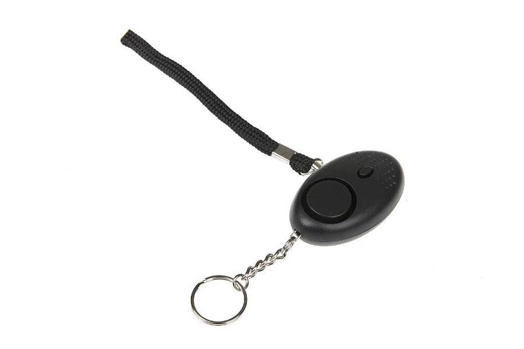 Guard, alarm osobisty Scorpion z latarką LED, czarny, syrena 120dB, YC-003-BL