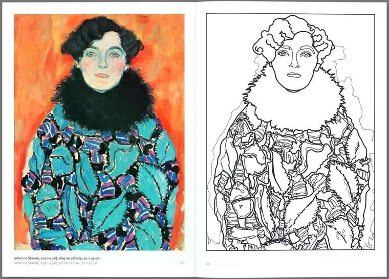 Gustav Klimt - zeszyt do kolorowania