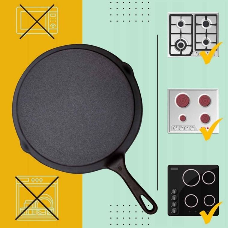 Hage, patelnia żeliwna, na indukcję, 16 cm