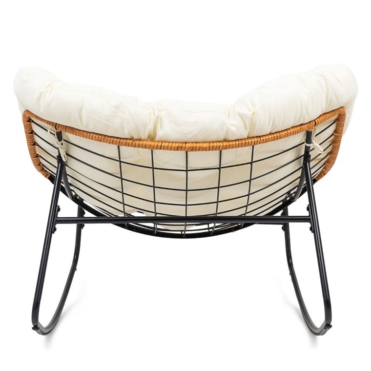 HaloFuture, bujany fotel, kokon skandynawski, XL, beżowy