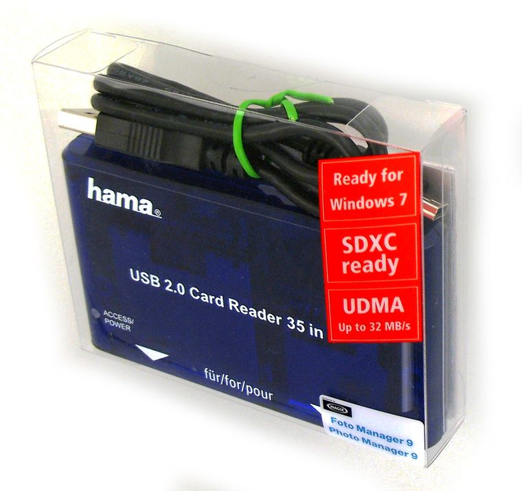 Hama, czytnik kart 35w1, USB 2.0