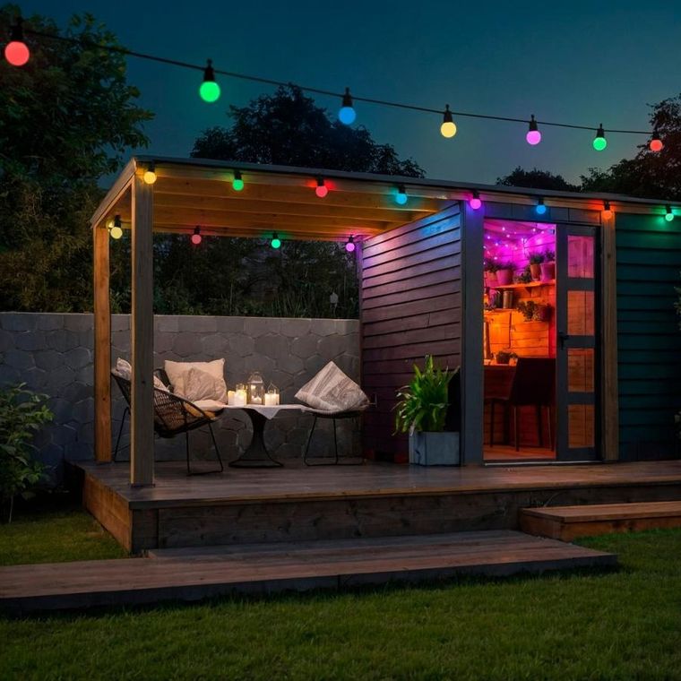 Hama, inteligentny łańcuch świetlny LED, wlan, zewnętrzny IP44, kolorowy, 8 m