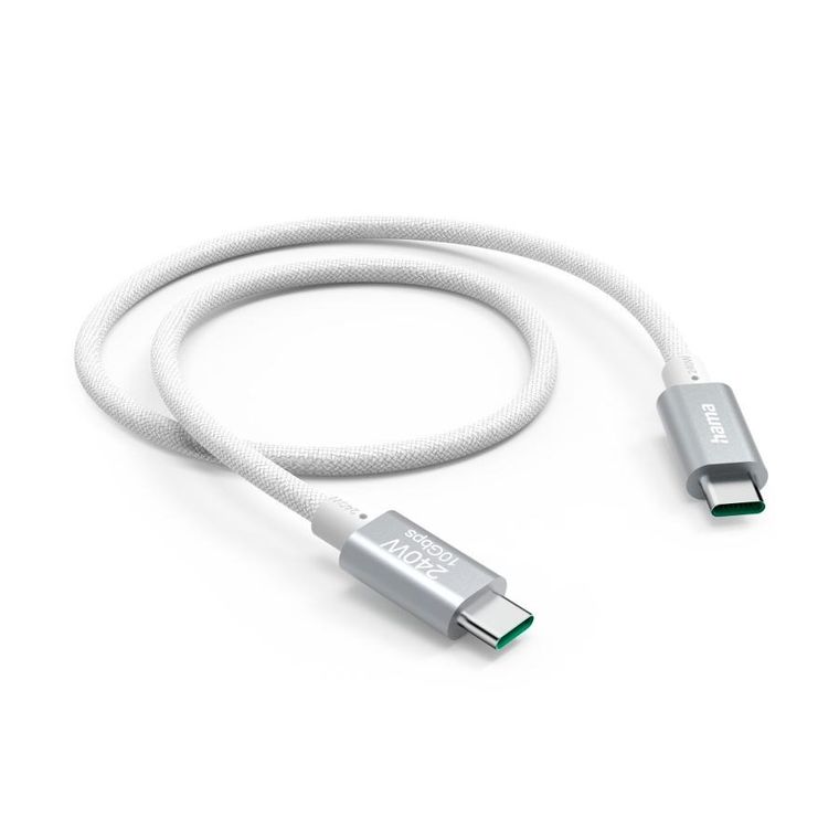 Hama, kabel do telefonu iphone 240w, Apple world usb c 1.5 m biały