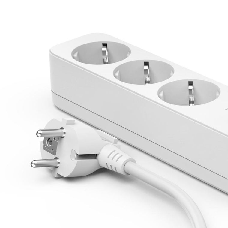 Hama, listwa zasilająca, 3-drożna, ochrona przeciwprzepięciowa, 1,4 m, biała