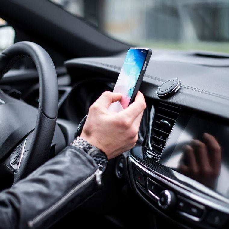 Hama, uniwersalny uchwyt na smartfony, magnetyczny, czarny