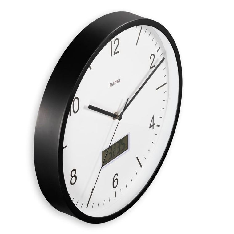 Hama, zegar ścienny, Lanzarotte, z termomentrem i higrometrem, 35 cm