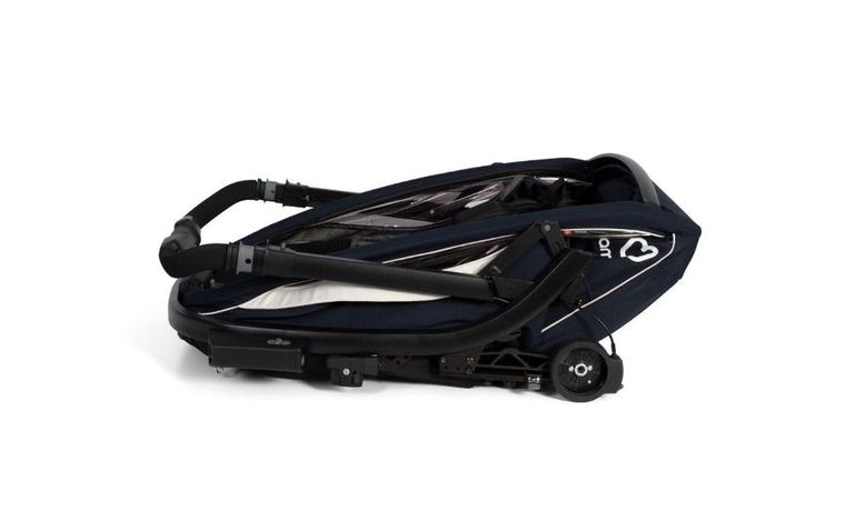 Hamax, Breeze, przyczepka rowerowa, podwójna, Navy/Cream