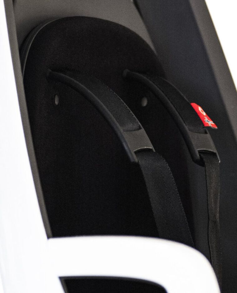 Hamax, Caress, fotelik rowerowy montowany na bagażniku, dark grey/red