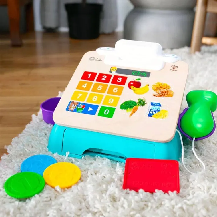 Hape, Baby Einstein, Magiczna dotykowa kasa fiskalna, zabawka interaktywna
