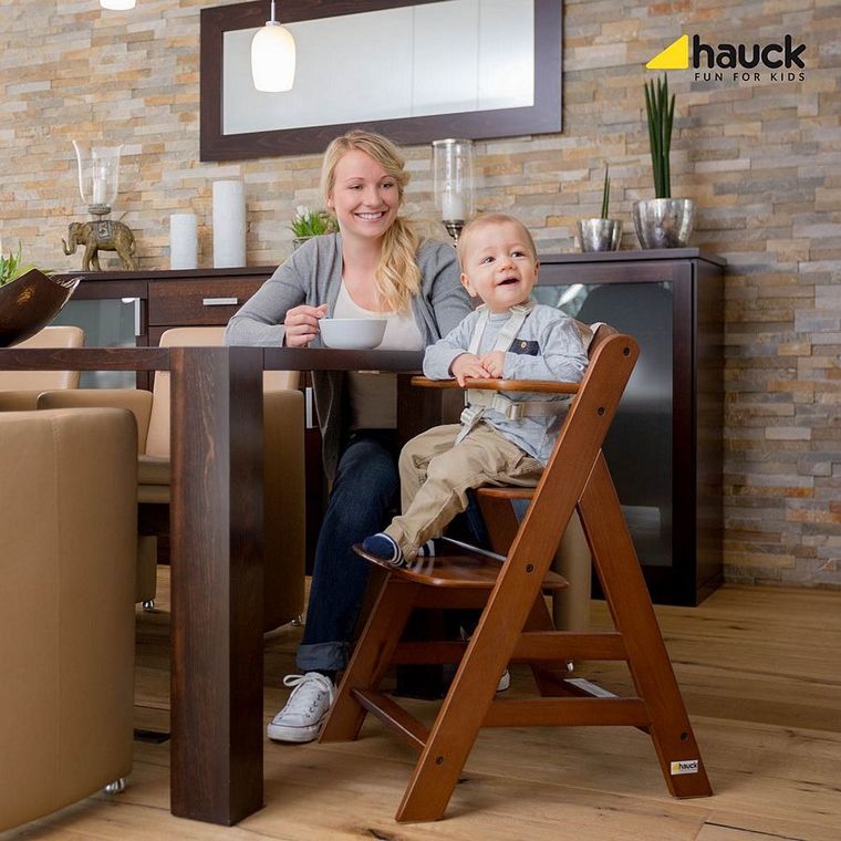 Hauck, Alpha+, krzesełko do karmienia, Walnut