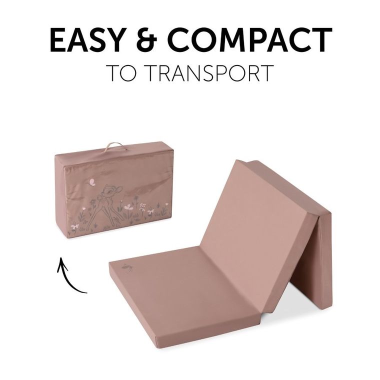 Hauck, Bambi, Sleeper, materac 2w1, Rose, 60-120 cm
