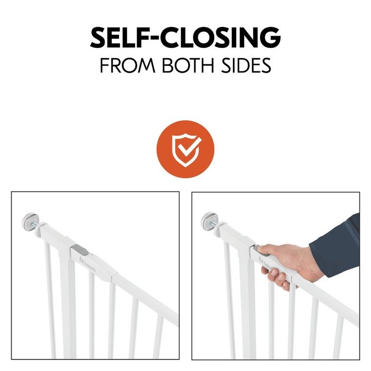 Hauck, Open N Stop 2, bramka zabezpieczająca, white