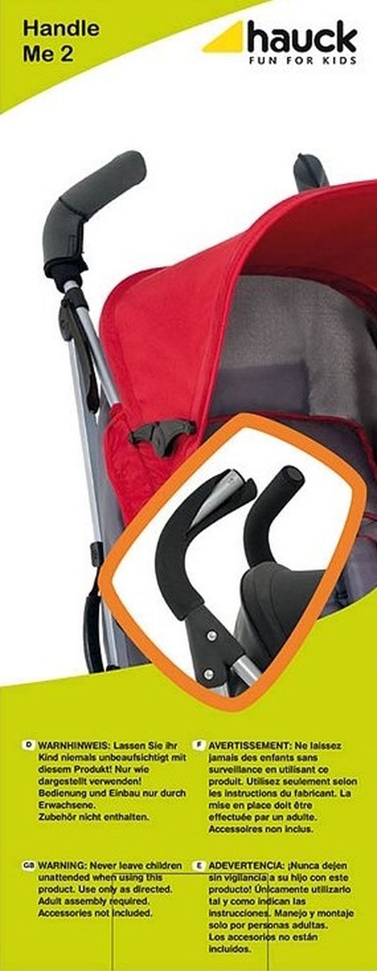 Hauck, osłona na rączki wózka, Handle Me 2
