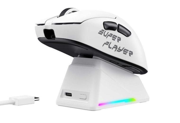 Havit, Havit StarBlaze-1, mysz gamingowa, bezprzewodowa, biało-czarny