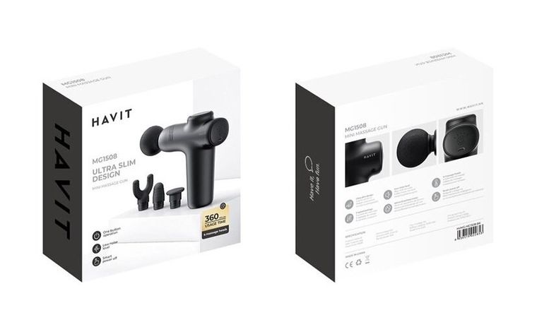 Havit, masażer ręczny pistoletowy, MG1508