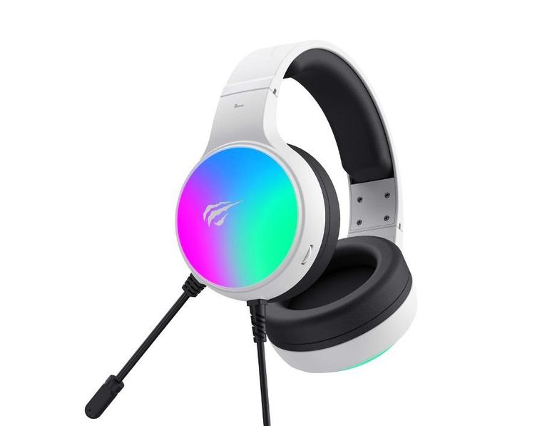 Havit, słuchawki gamingowe, H2043U, czarno-biały