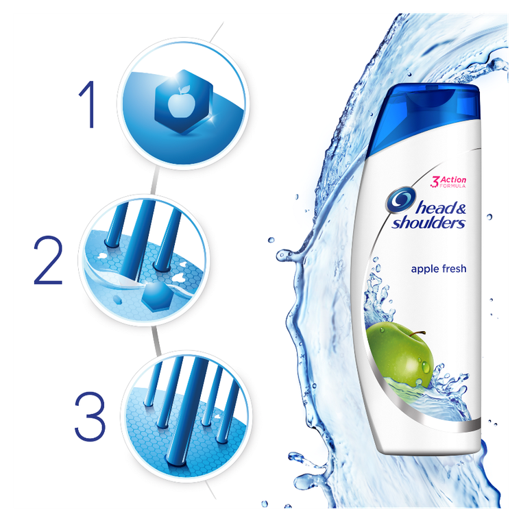 Head & Shoulders, Apple Fresh, szampon przeciwłupieżowy, 400 ml