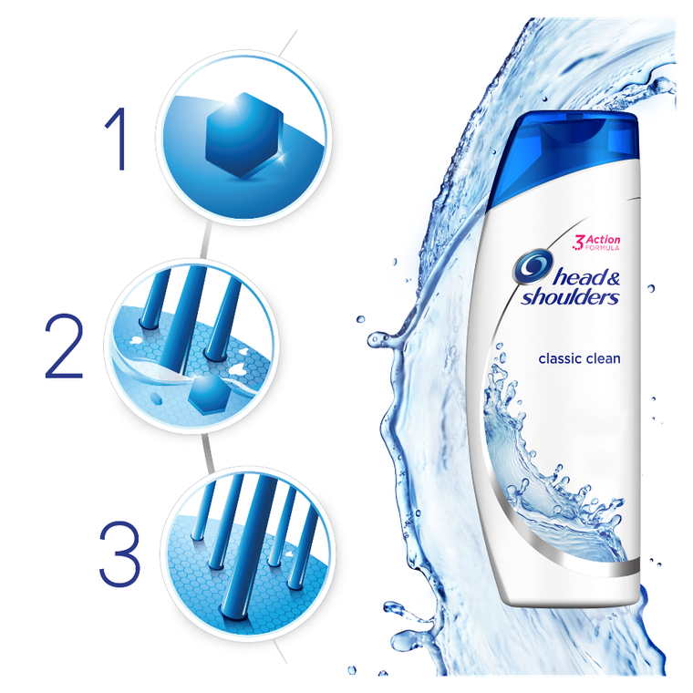 Head & Shoulders, Classic Clean, szampon przeciwłupieżowy, 400 ml