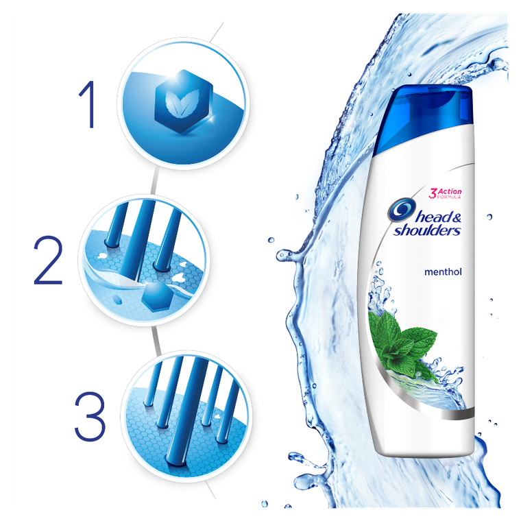 Head & Shoulders, Menthol Fresh, szampon przeciwłupieżowy, 400 ml