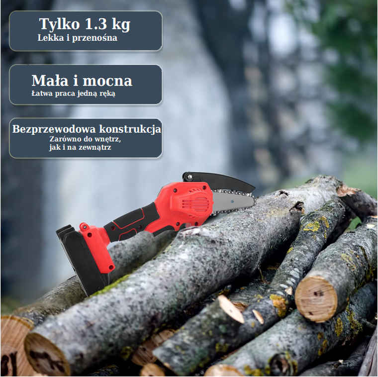 Hedo, Mini piła łańcuchowa, czerwona