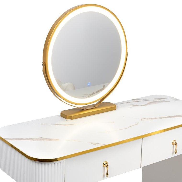 Hedo, Verdiro, toaletka kosmetyczna z lustrem LED, biała