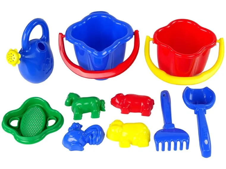 Hemar Family, wywrotka z zestawem do piasku, 10 elementów