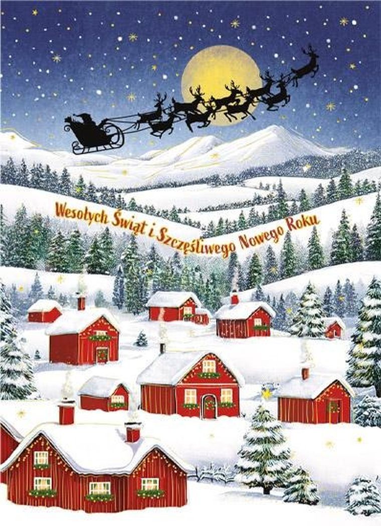 Henry, karnet B6, Boże Narodzenie, czerwone domki