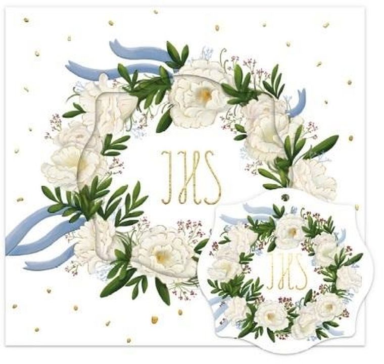 Henry, karnet, IHS z wianuszkiem