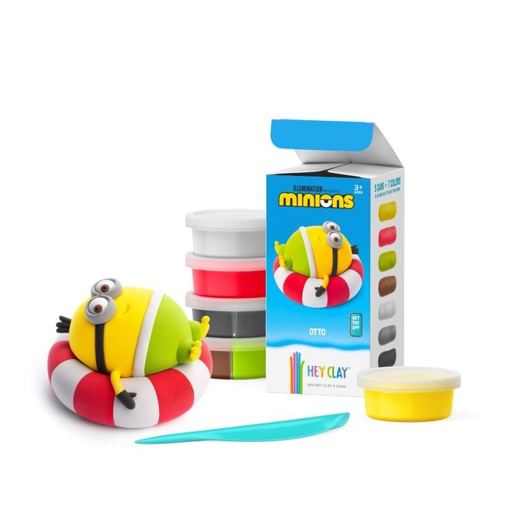 Hey Clay, Minionki, Otto, masa plastyczna, 5 szt.