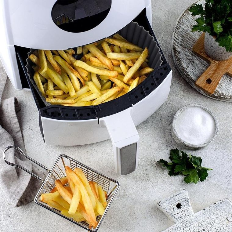 Hit, wkład do frytkownicy air fryer, silikonowy, szary, 20 cm