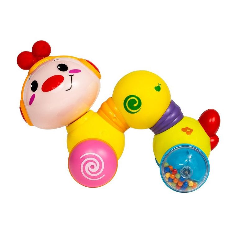 Hola, Gąsienica, zabawka interaktywna, światło i dźwięk