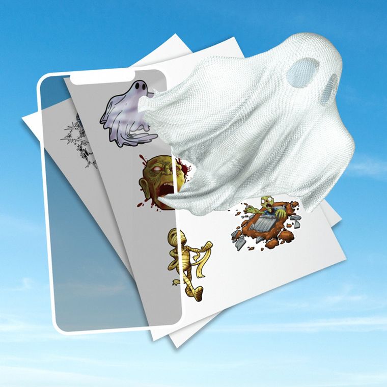 HoloToyz, naklejki AR z dźwiękiem, Monster Mash