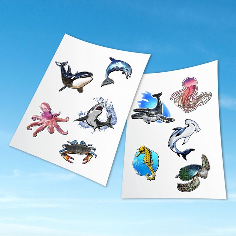 HoloToyz, naklejki AR z dźwiękiem, Sea Creatures