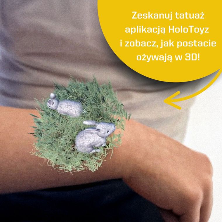 HoloToyz, tatuaże AR z dźwiękiem, Pet Party