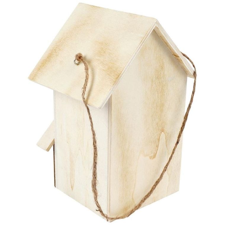 Home Styling Collection, budka lęgowa dla ptaków, drewniana, 21 cm