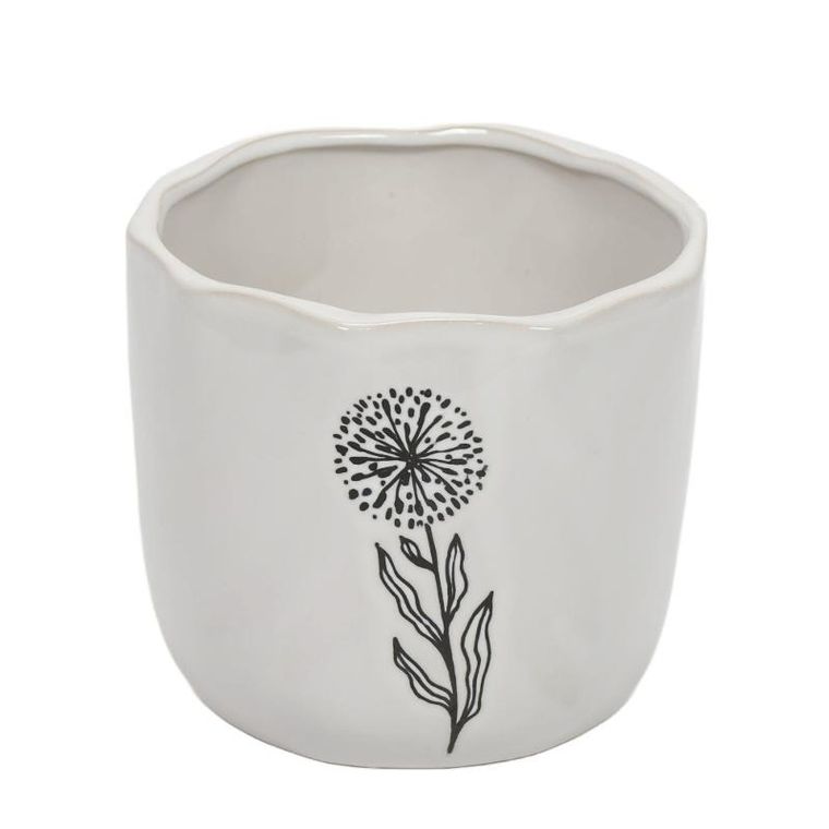 Home Styling Collection, ceramiczna osłonka na doniczkę, średnica 15 cm