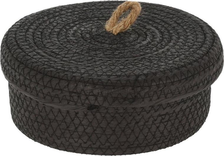 Home Styling Collection, dekoracyjne koszyki do przechowywania, jutowa pokrywka, 3 szt.