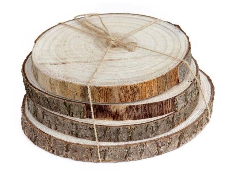 Home Styling Collection, drewniane podkładki pod talerze, Natural, zestaw 4 szt.