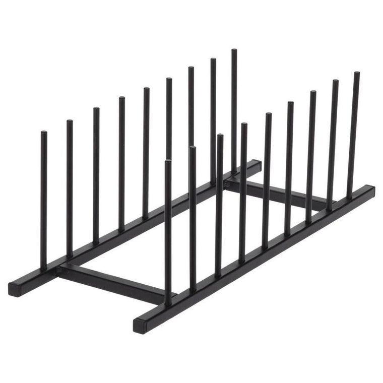 Home Styling Collection, organizer stojak, metalowy czarny loft, 34,5-12,5 cm