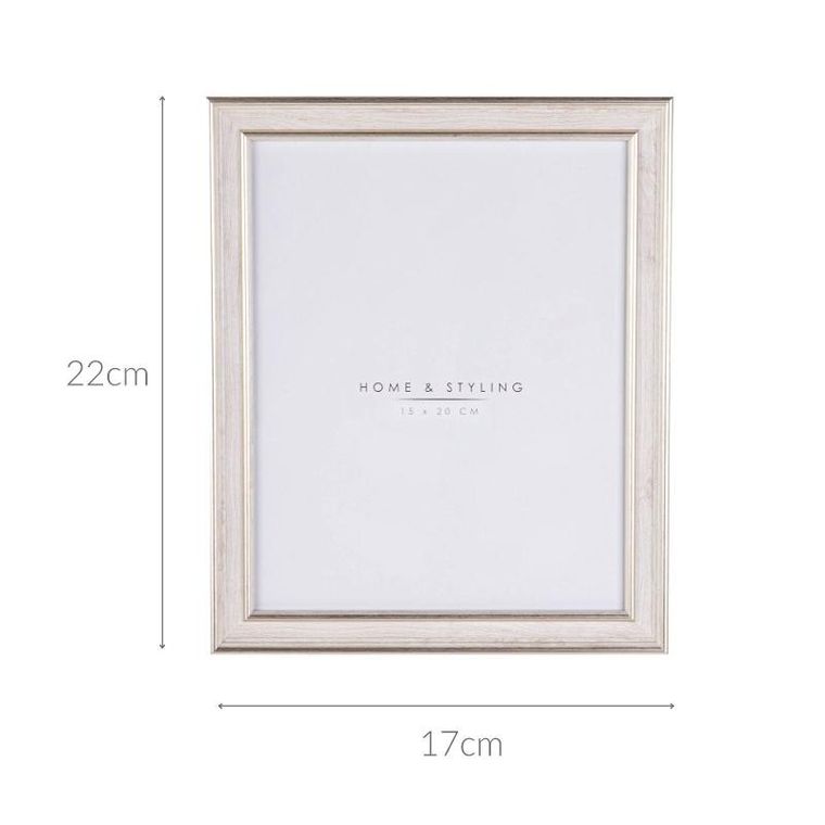 Home Styling Collection, ramka na zdjęcie, imitacja bielonego drewna,17-22 cm