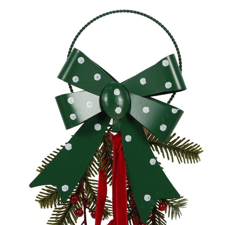 Home Styling Collection, świąteczna dekoracja z metalowymi dzwoneczkami, 29 cm