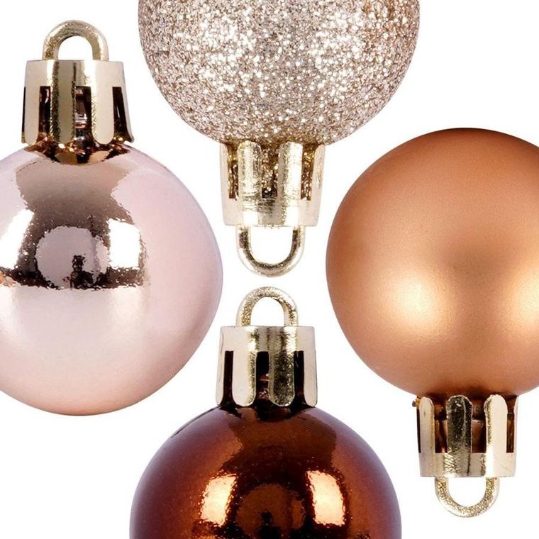Home Styling Collection, zestaw bombek choinkowych, Ø 3 cm, 24 szt.